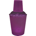 12 Oz. Light Up Drink Shaker - Frosted w/ Purple LED's